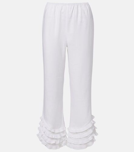 Pantalon ample Florence en lin à volants - Posse - Modalova