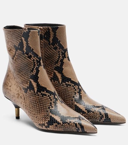 Bottines Bella en cuir à effet serpent - Khaite - Modalova
