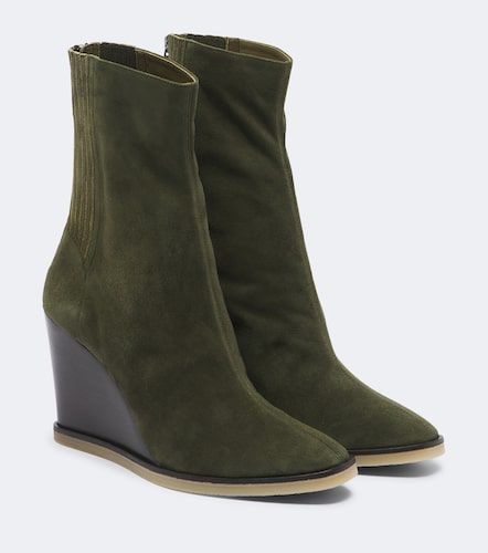 Bottines compensées Saint Honoré en daim - Aquazzura - Modalova