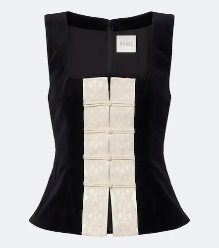Top Florian en velours de coton - Posse - Modalova