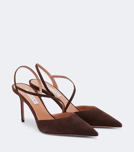 Escarpins slingback Dynasty en daim - Aquazzura - Modalova