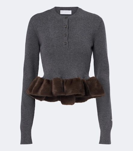 Pull péplum en laine mélangée - Stella McCartney - Modalova