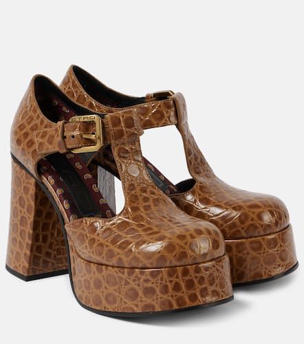 Etro Escarpins en cuir embossé - Etro - Modalova