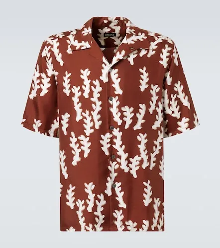Zegna Chemise imprimée en soie - Zegna - Modalova
