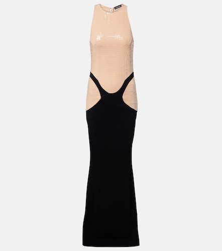 Robe longue re/edit en crêpe à sequins - Mugler - Modalova