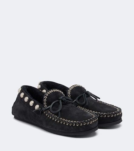 Mocassins Fitza en daim et shearling - Isabel Marant - Modalova
