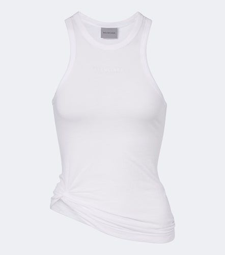Débardeur en coton à logo - Balenciaga - Modalova