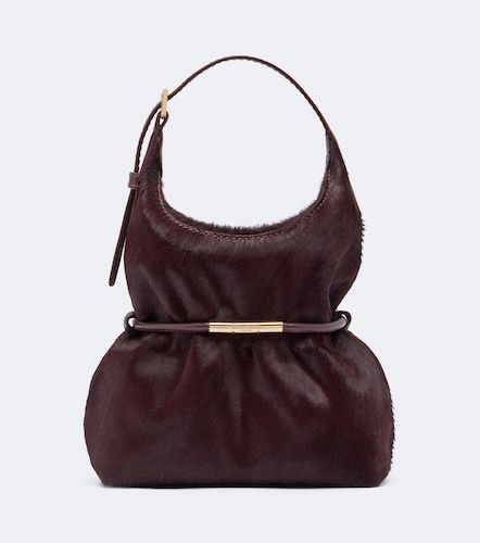 Sac Sphynx Mini en cuir façon poulain - Balmain - Modalova