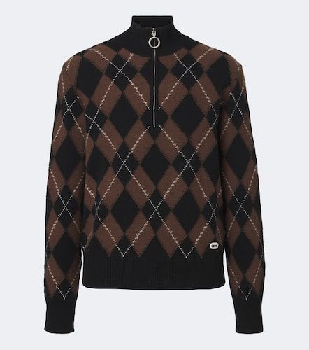 Pull col zippé en laine vierge - Ami Paris - Modalova