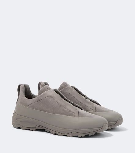 Baskets slip-on Triple Stitch Monte en daim - Zegna - Modalova