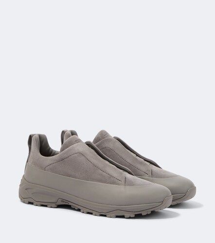 Baskets slip-on Triple Stitch Monte en daim - Zegna - Modalova