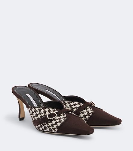 Mules Mircamu en daim - Manolo Blahnik - Modalova