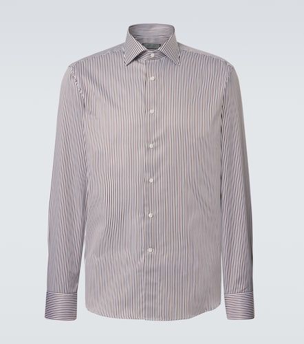 Canali Chemise en coton à rayures - Canali - Modalova