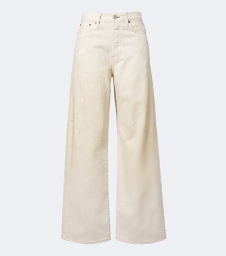 Jean wide à finitions en cuir - Acne Studios - Modalova