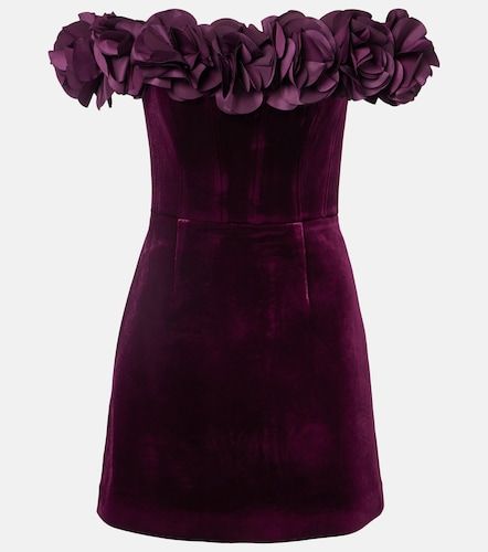 Robe en velours à fleurs - Rebecca Vallance - Modalova
