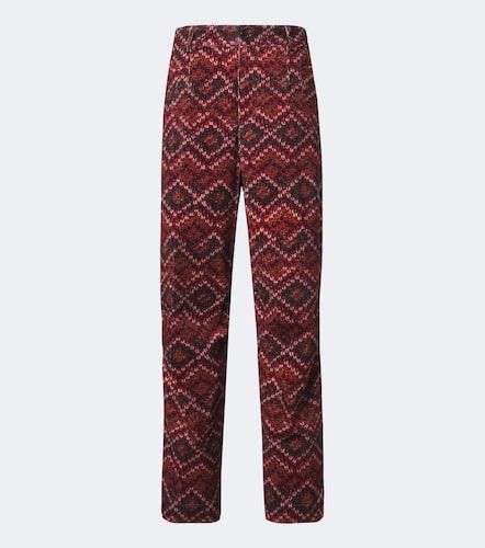 Pantalon droit en coton à imprimé - Dries Van Noten - Modalova