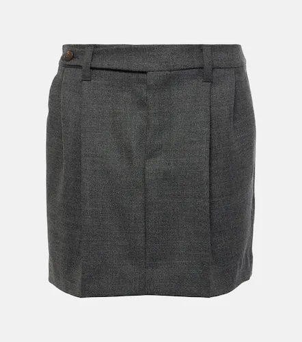 Mini-jupe en laine vierge - Brunello Cucinelli - Modalova