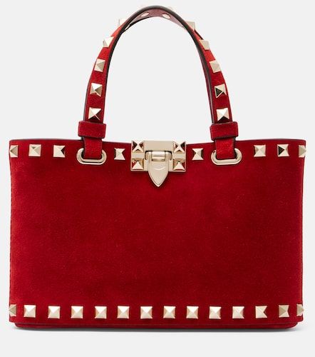 Sac à main Rockstud Mini en daim - Valentino Garavani - Modalova