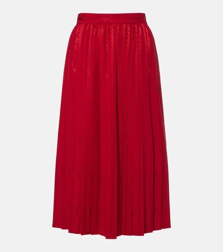 Jupe midi Interlocking G en soie - Gucci - Modalova
