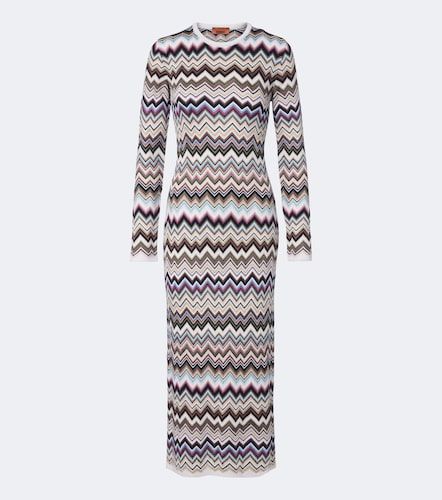 Robe midi Zigzag en laine mélangée - Missoni - Modalova