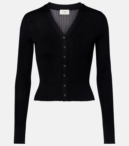 Cardigan en laine, cachemire et soie - Saint Laurent - Modalova