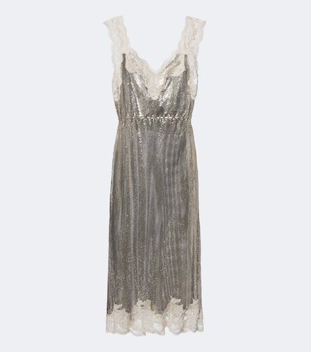 Rabanne Robe midi à dentelle - Rabanne - Modalova