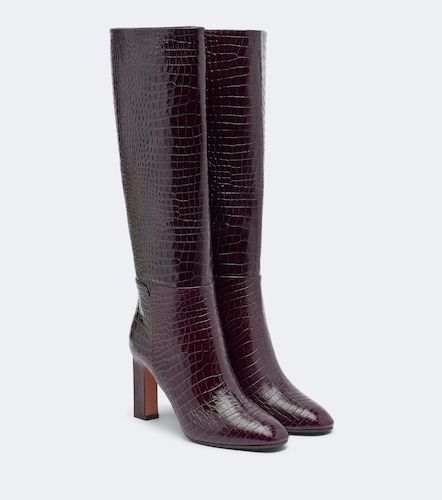 Bottes Sellier en cuir façon croco - Aquazzura - Modalova