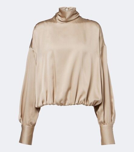 Blouse en satin de soie - Brunello Cucinelli - Modalova