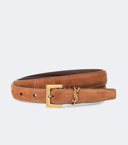 Ceinture Cassandre 20 en daim - Saint Laurent - Modalova