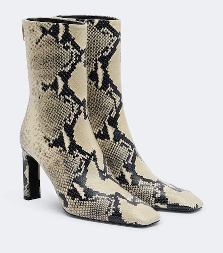 Bottines en cuir façon serpent - Toteme - Modalova