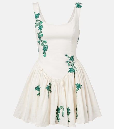 Robe Pluma en coton à appliqués - Agua by Agua Bendita - Modalova