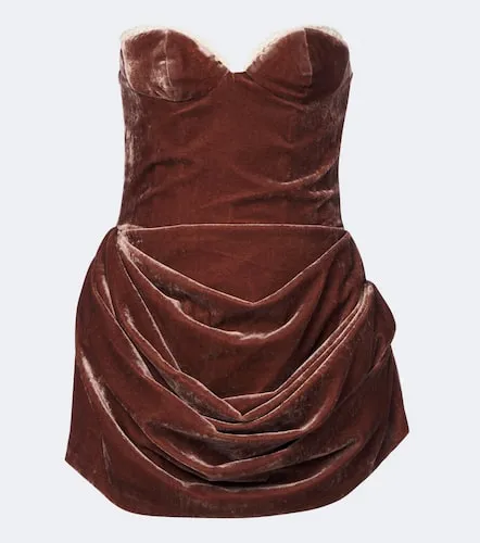 Robe bustier en velours - Magda Butrym - Modalova