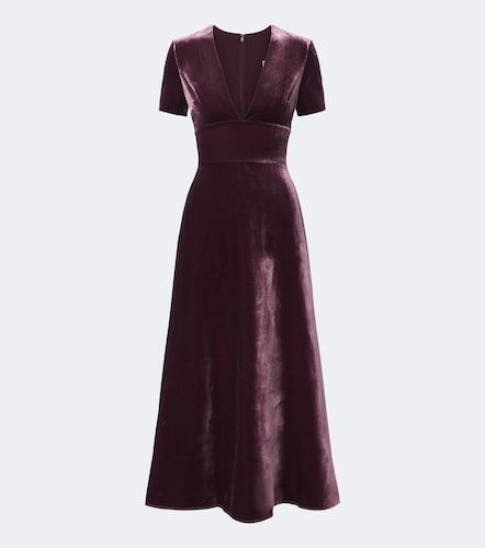 Elie Saab Robe midi en velours - Elie Saab - Modalova