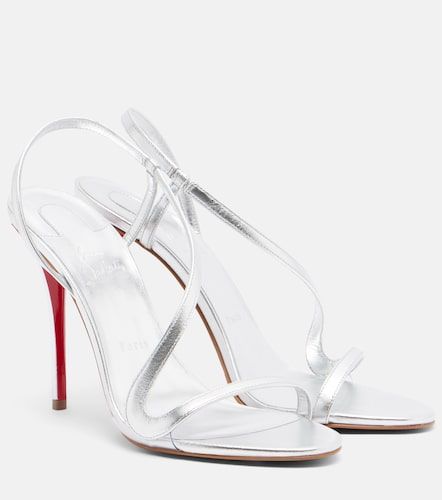 Sandales slingback Miss Z en cuir métallisé - Christian Louboutin - Modalova