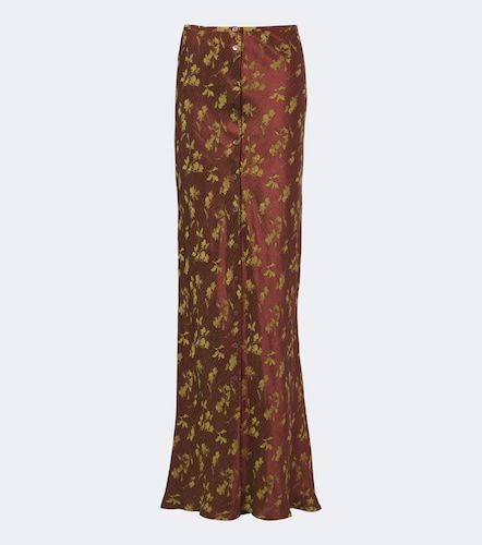 Jupe longue en jacquard à fleurs - Dries Van Noten - Modalova