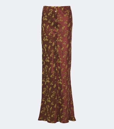 Jupe longue en jacquard à fleurs - Dries Van Noten - Modalova