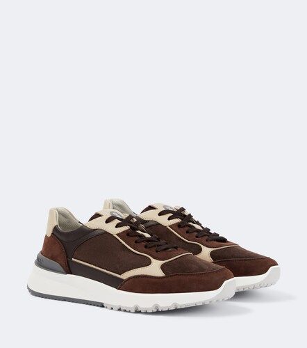 Baskets en daim et cuir - Brunello Cucinelli - Modalova