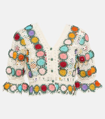 Cardigan en crochet de coton - Anna Kosturova - Modalova