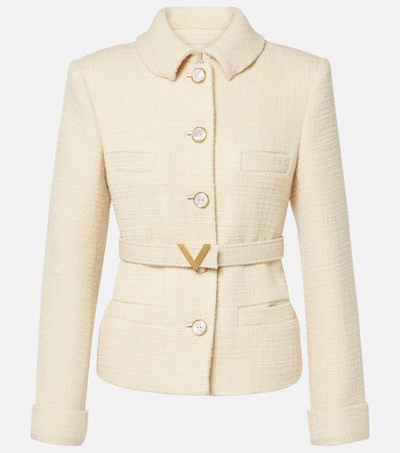 Veste en tweed de laine mélangée - Valentino - Modalova