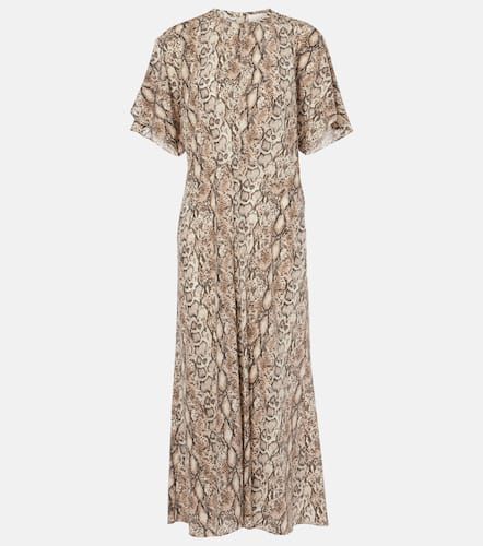 Robe midi Keany en soie mélangée - Isabel Marant - Modalova