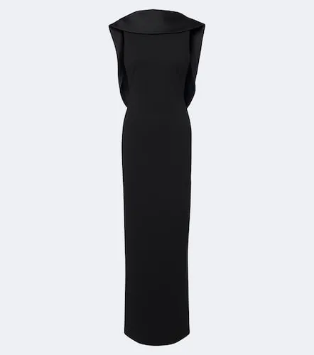 Robe longue Barbeau en crêpe et satin - Solace London - Modalova