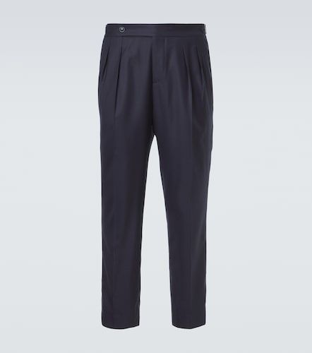 Pantalon droit en laine et soie - Brunello Cucinelli - Modalova
