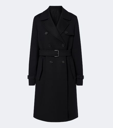 Manteau en laine et soie à ceinture - Fendi - Modalova