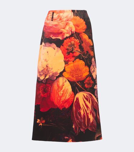 Dries Van Noten Jupe midi à fleurs - Dries Van Noten - Modalova