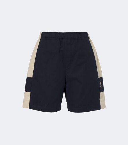 Short en coton à logo - Saint Laurent - Modalova
