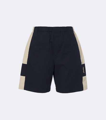 Short en coton à logo - Saint Laurent - Modalova