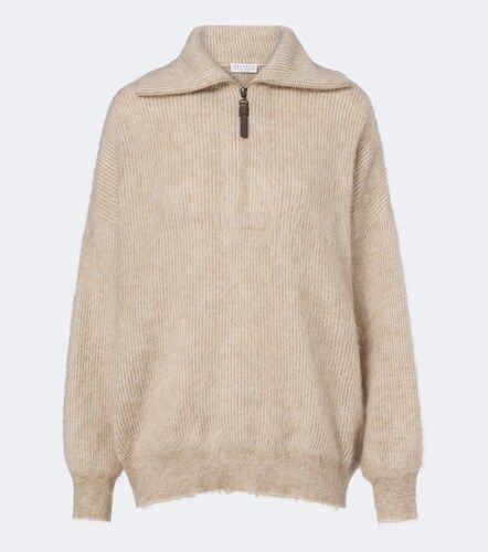 Polo en mohair et laine mélangés - Brunello Cucinelli - Modalova
