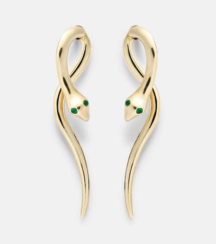 Boucles d'oreilles Boa en or 18 ct et émeraudes - Ileana Makri - Modalova