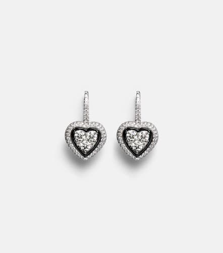 Boucles d'oreilles en or blanc 18 ct et diamants - Kamyen - Modalova