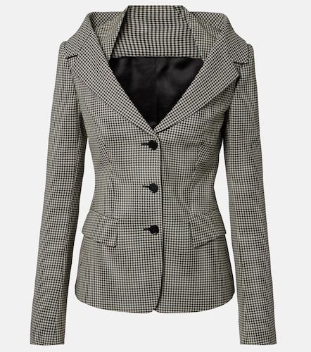 McQueen Blazer en laine à carreaux - McQueen - Modalova